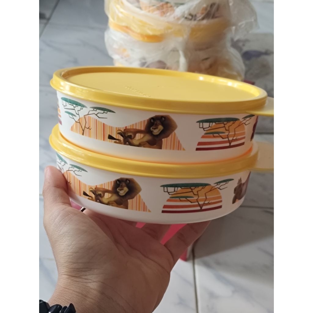 Large handy bowl LBH tempat bekal makan. sup, bubur, kuah seri madagascar tupperware