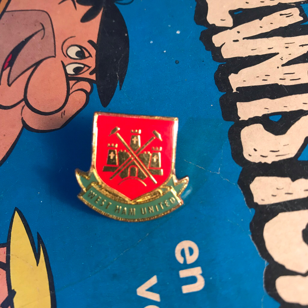 Vintage West ham United Pin enamel The hammers official enamel football club  Cmon you irons