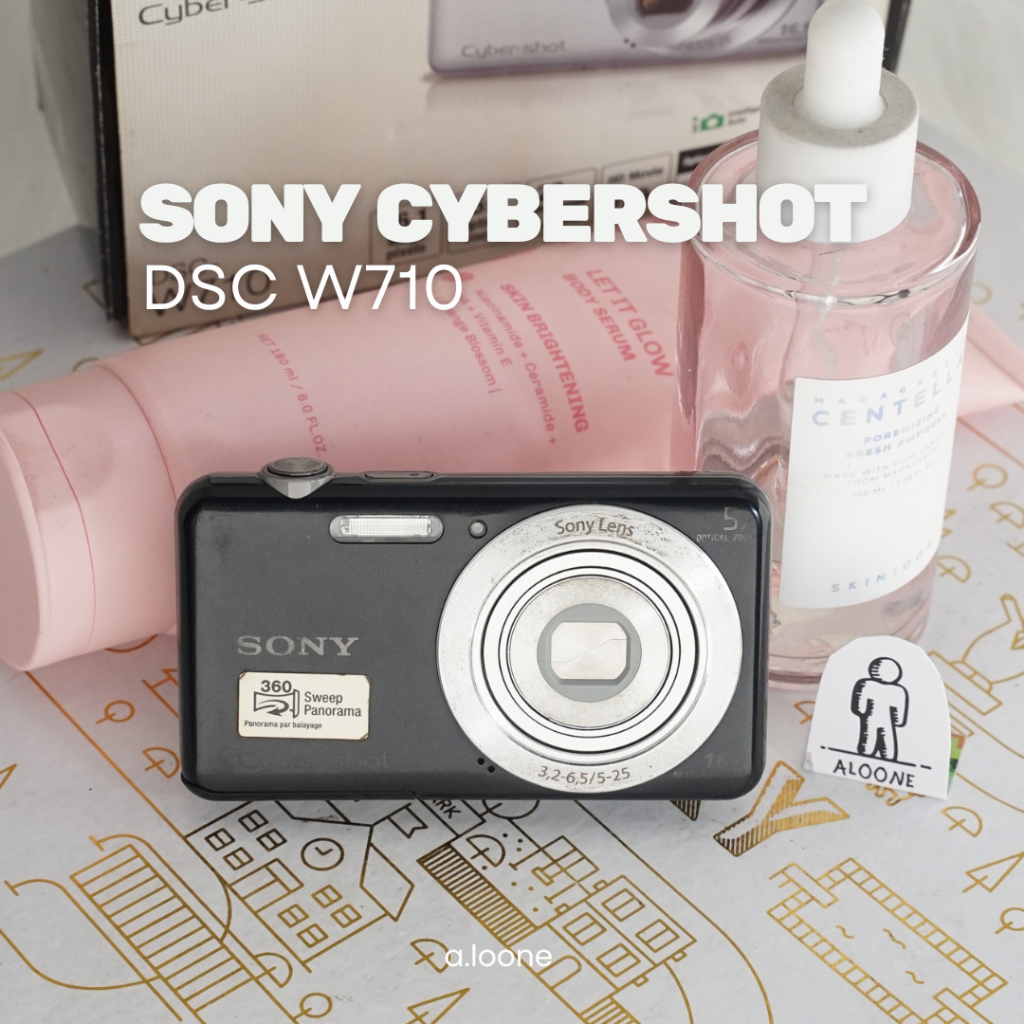 SONY CYBER-SHOT DSC-W710 DIGICAM BLACK — KAMERA POCKET HITAM SIMPLE & RELIABLE