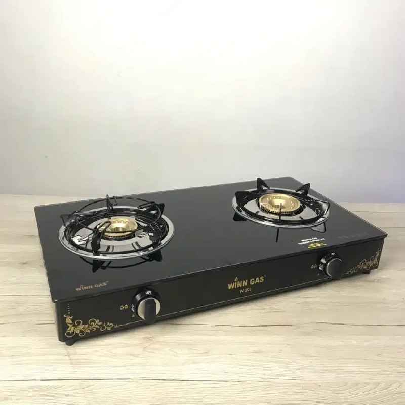 Kompor Gas Kaca 2 tungku Winn Gas W399