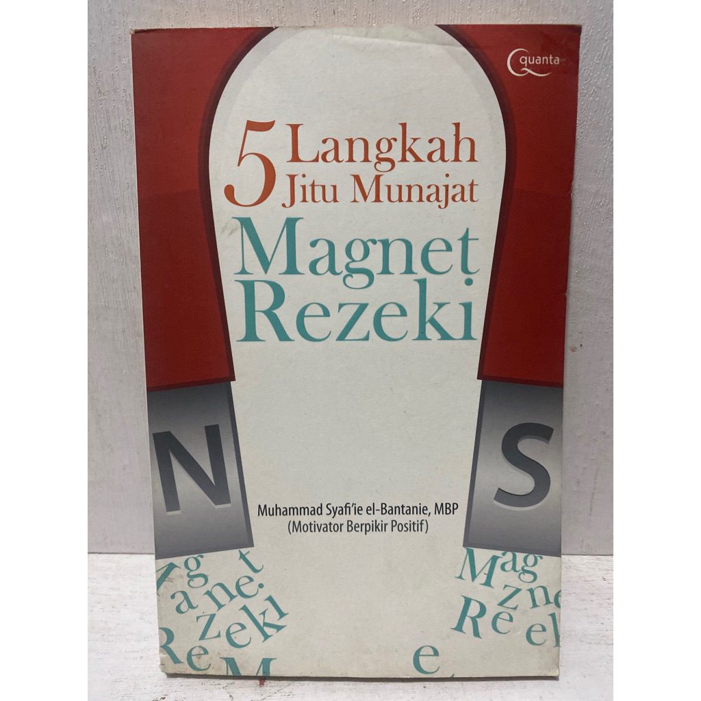 Buku Original 5 LANGKAH JITU MUNAJAT MAGNET REZEKI - MUHAMMAD SYAFIIE EL-BANTANIE,MBP