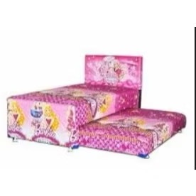 Bed Sorong 2in1 Ocean Vitto Barbie Pink | Springbed Sorong Ocean Boneka Pink | Kasur Matras Sorong M