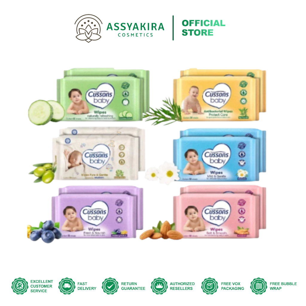 Cussons Baby Wipes | Tisu Basah Bayi