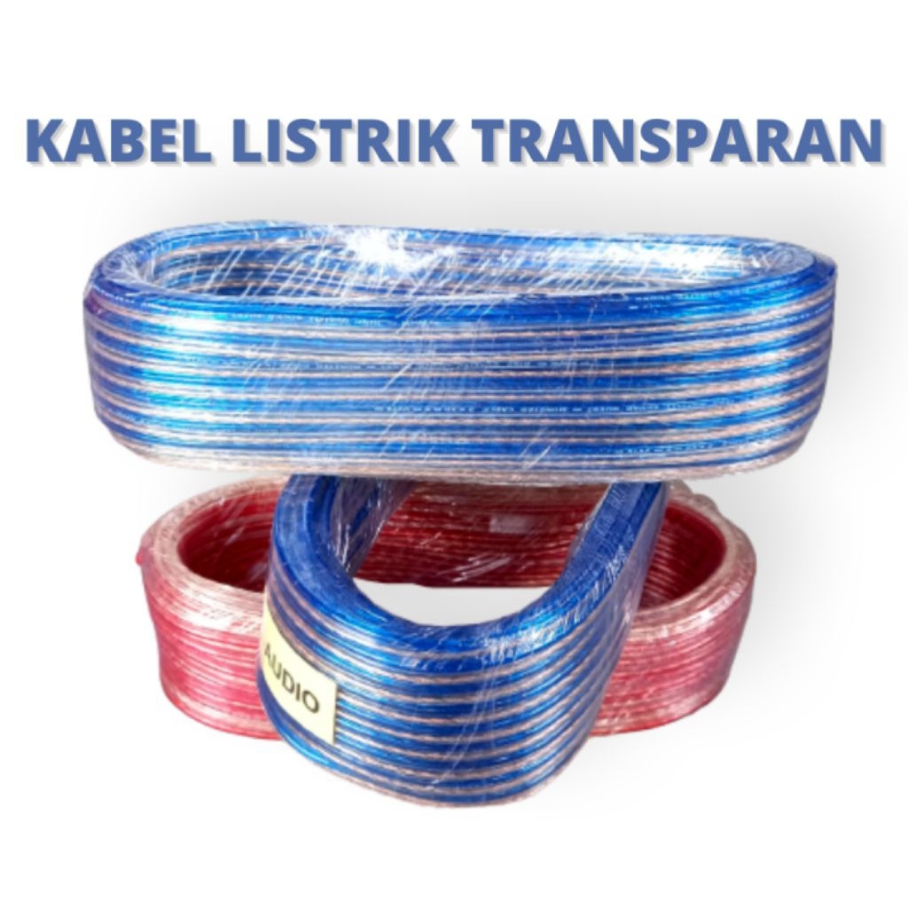 CUCI GUDANG. kabel listrik transparan 30 meter