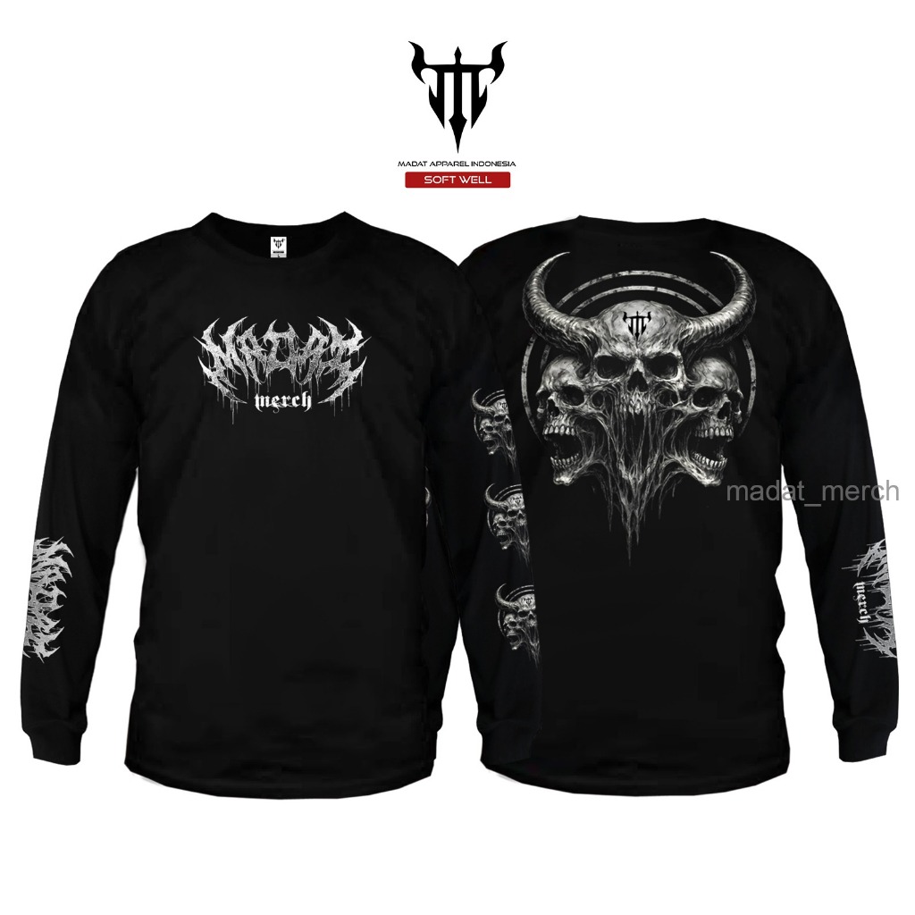 LONGSLEVEE ORIGINAL MADAT SKUL 3D