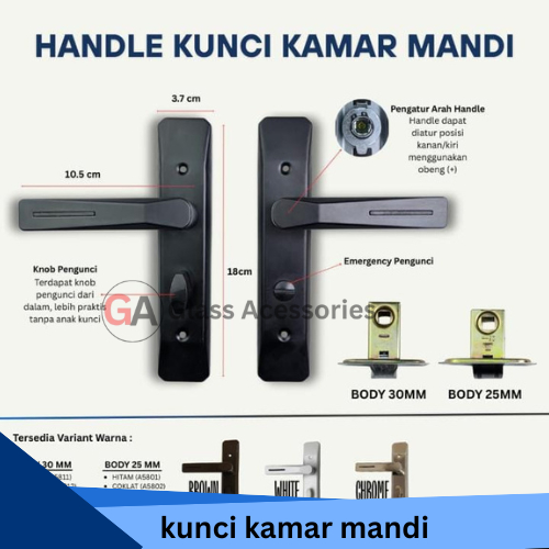 KUNCI PINTU KAMAR MANDI/TOILET WELDOM