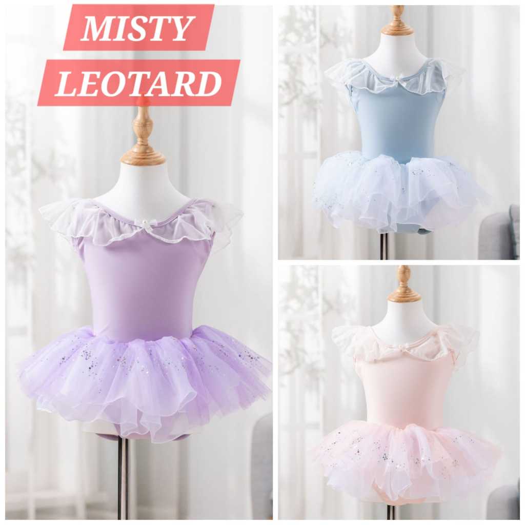 IDE KOSTUM MISTY LEOTARD BAJU SERAGAM BALET BALLERINA FASHION ANAK DAN REMAJA ICE SKATING  BALLERINA