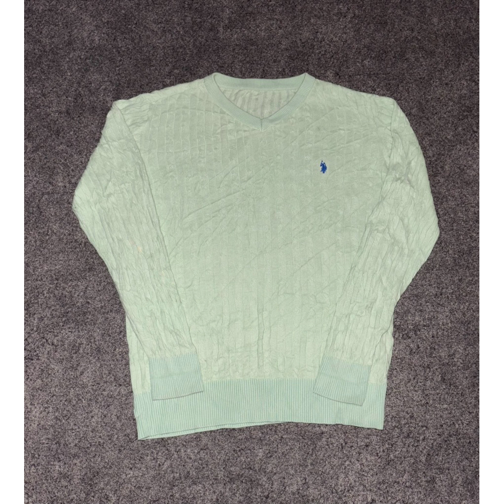 us polo assn cable knitwear