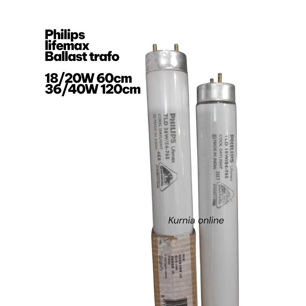 Lampu philips lifemax ballast trafo 18/20W 36/40W