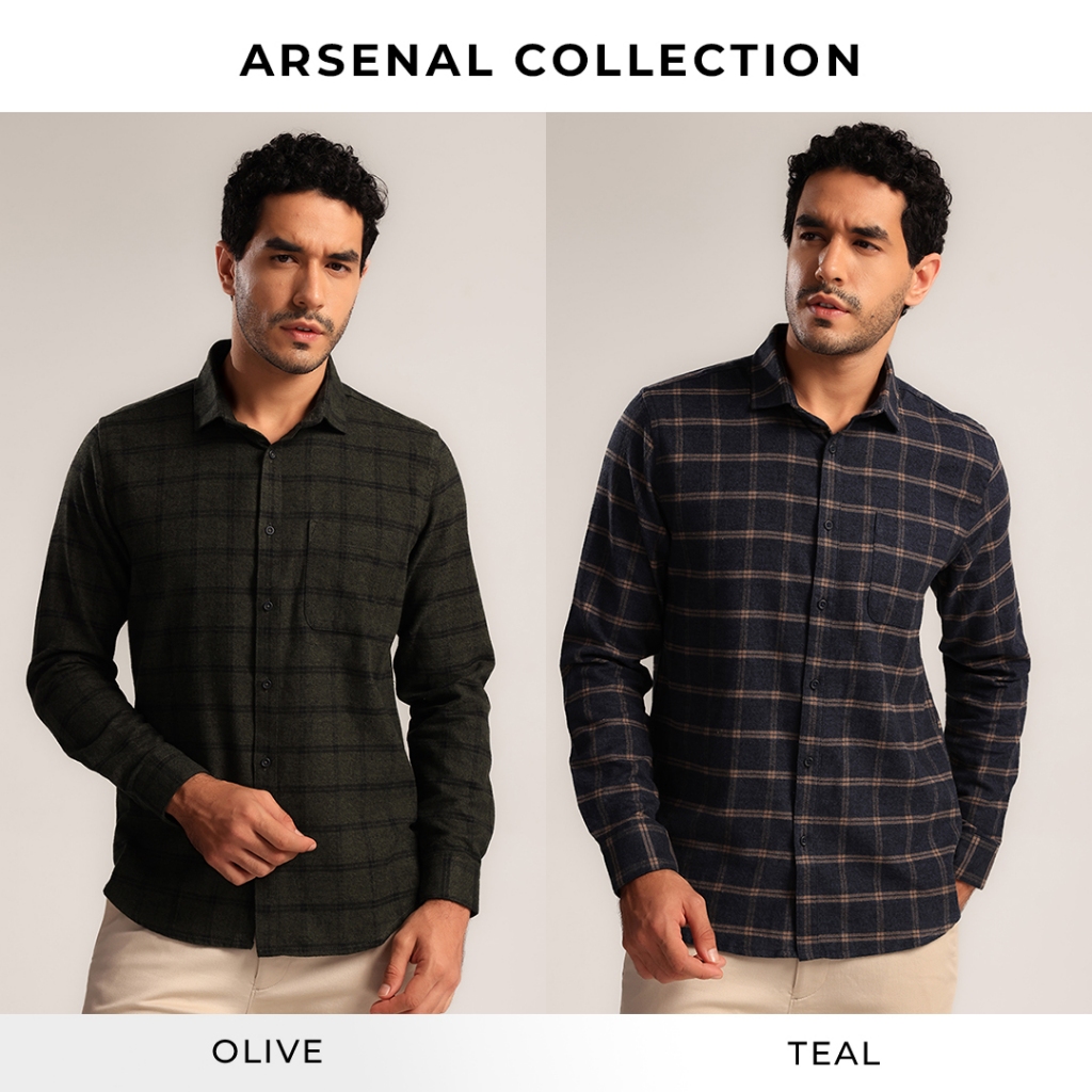 MOC Kemeja Lengan Panjang Pria ARSENAL