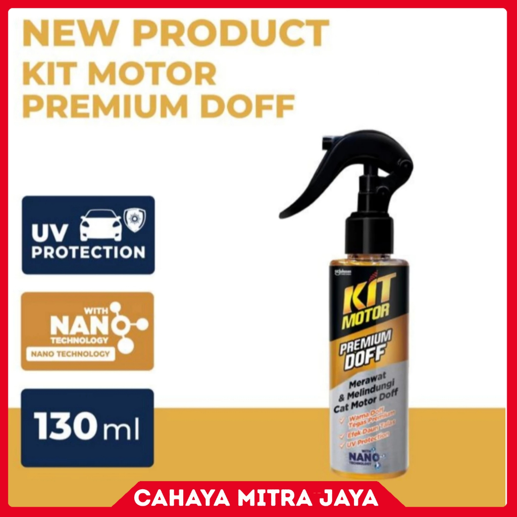Kit Premium Doff 130 ml Perawatan Proteksi Body Trim Cat MATTE Motor Mobil Helm