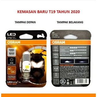 Lampu LED OSRAM Putih 6000K (T19/M5/H6/H4/K1) Universal Mio Beat Vario Jupiter