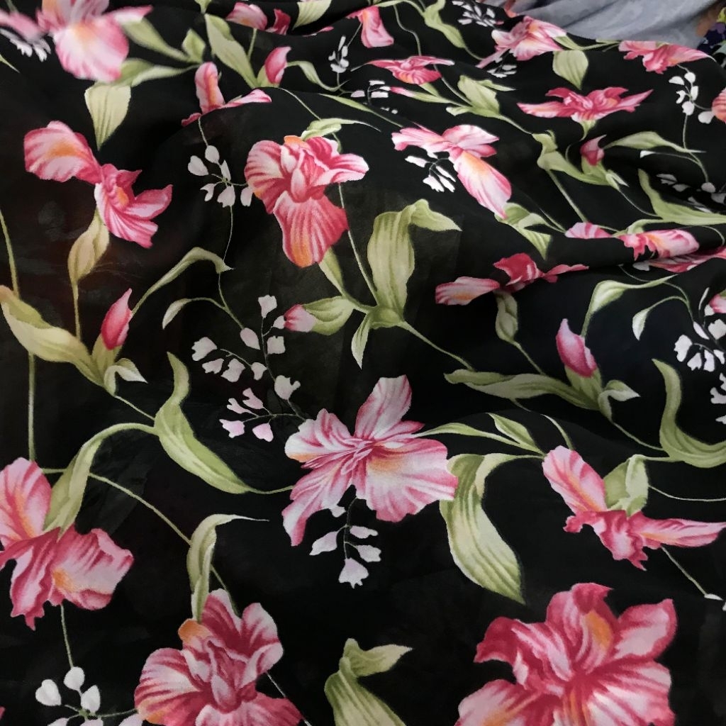 kain ceruti motif bunga - kain ceruty baby doll motif bunga - kain ceruti premium motif bunga jj