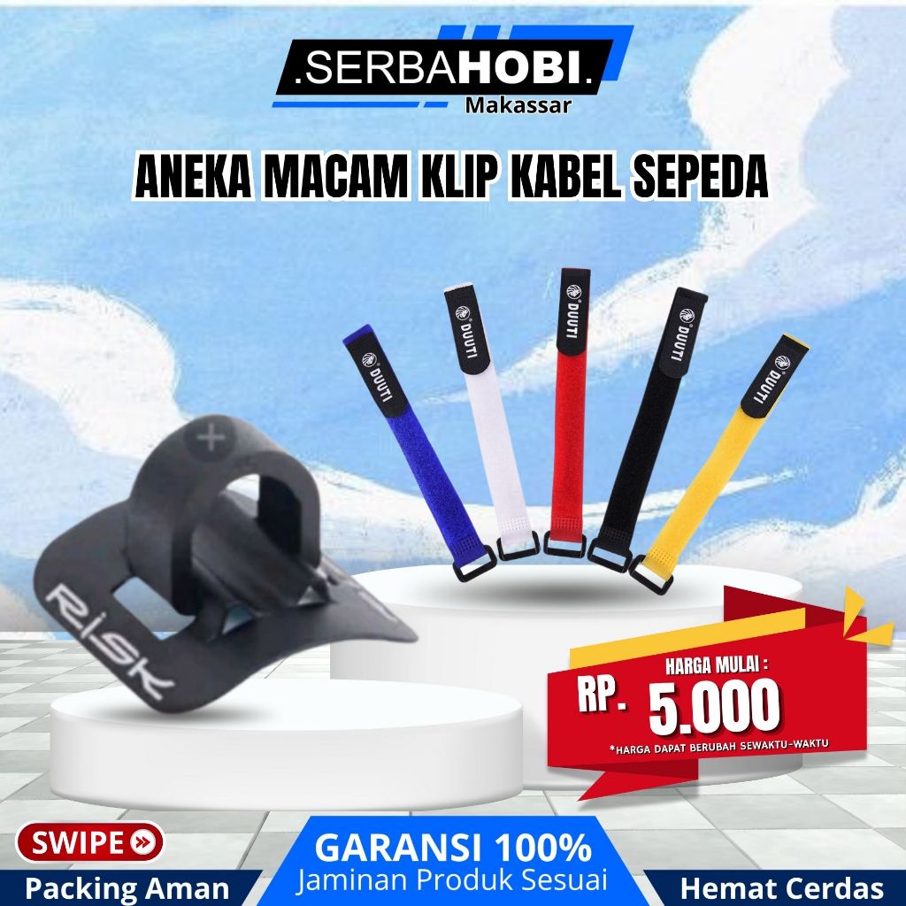 Aneka Macam Klip Kabel Sepeda/Aksesoris Sepeda