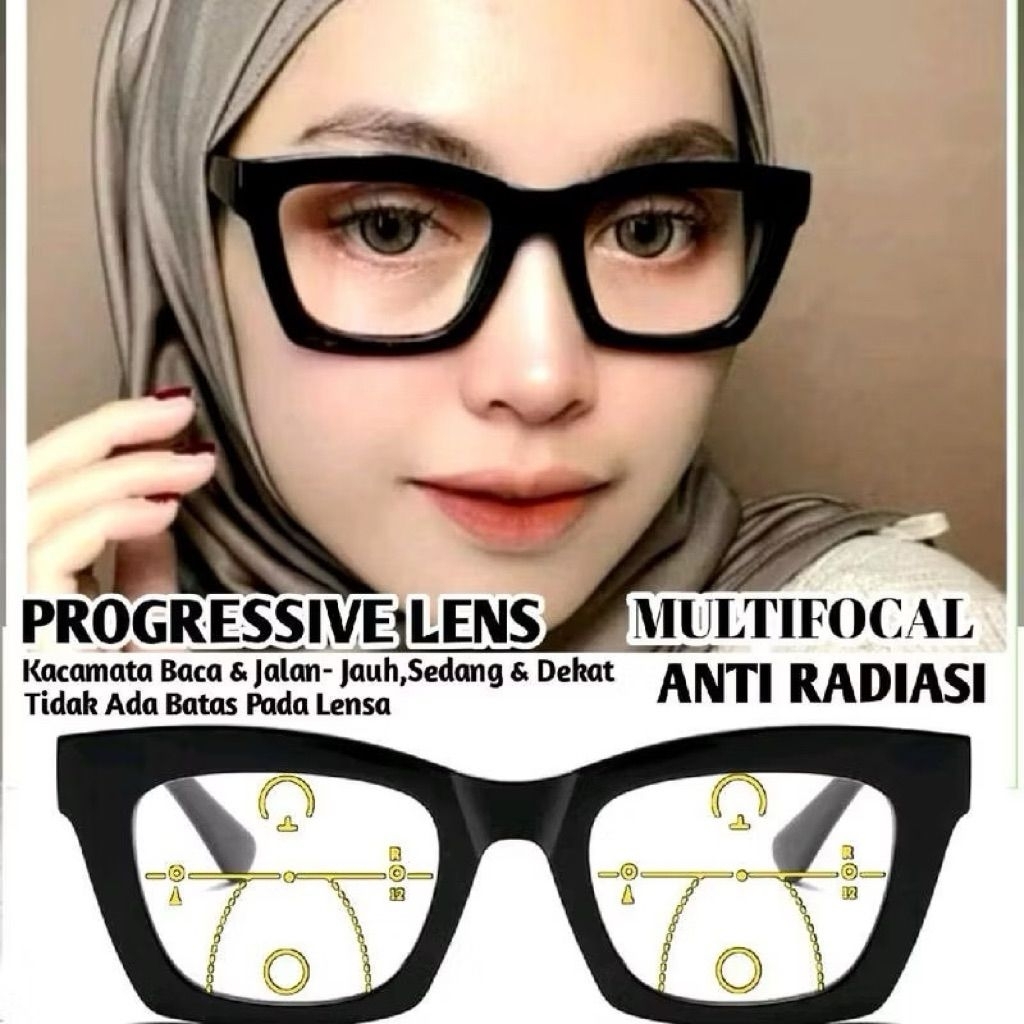 PAKET LENSA PHOTOCROMIC PROGRESIF KACAMATA PLUS BACA PROGRESIF PHOTOCROMIC FRAME 2016