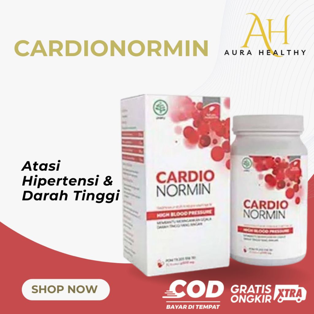 Cardionormin Obat Herbal Hipertensi Darah Tinggi Jantung Kolesterol Original Asli Cardio Normin BPOM