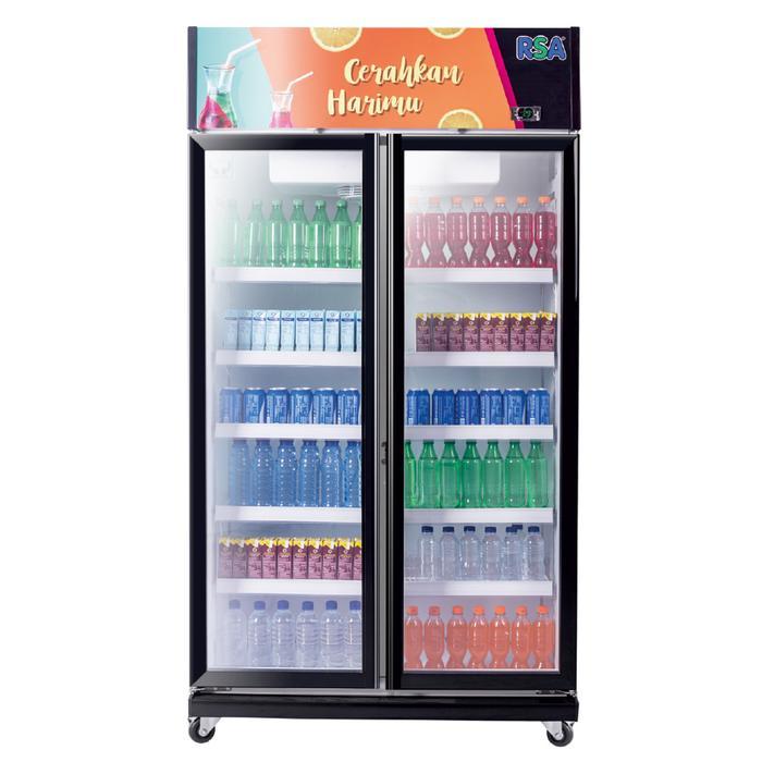 RSA Showcase 2 pintu JADE Display Chiller Cooler 800 liter Garansi Resmi