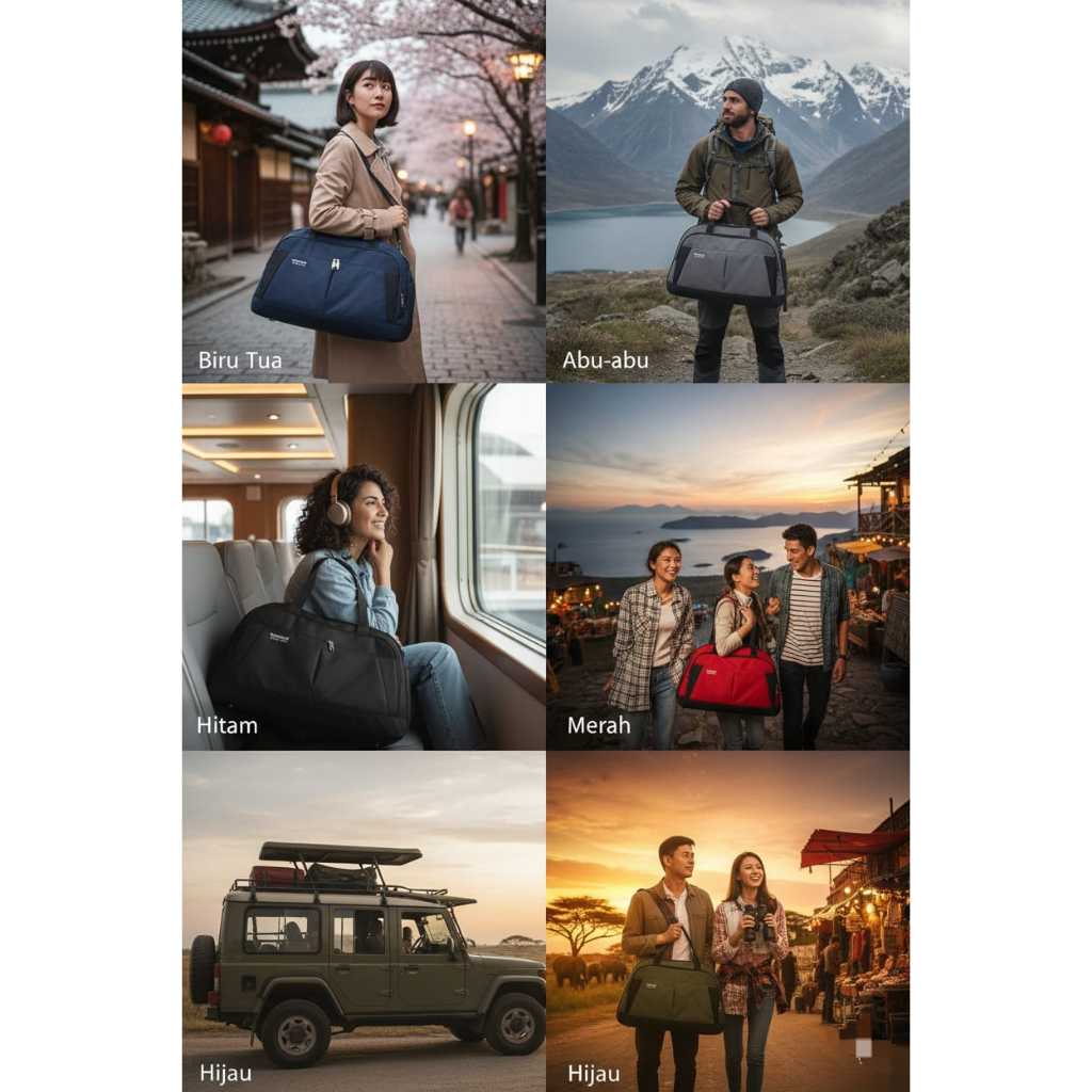 GudangTas T1009 Tas Pakaian Jinjing Bahan Bagus Travel Bag Besar