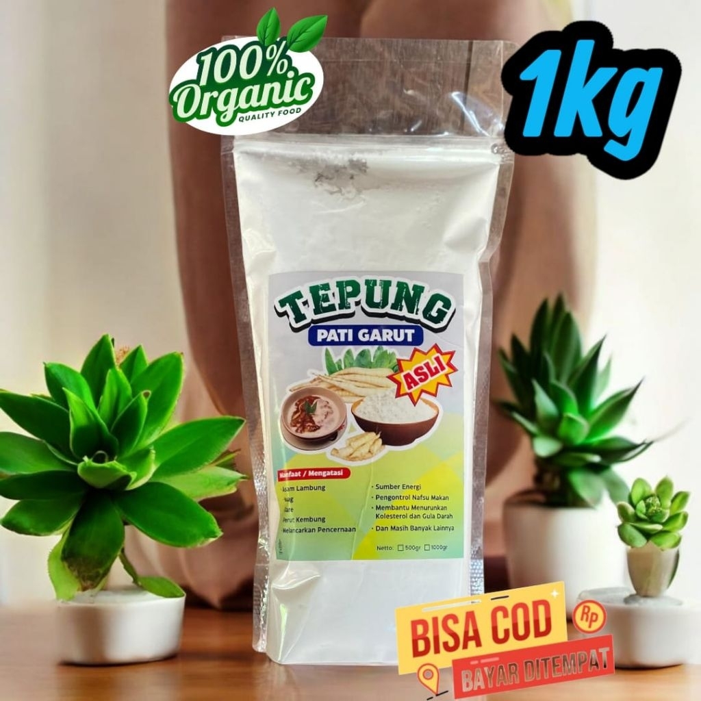 TEPUNG PATI GARUT 1KG/ pati garut asli /untuk asam lambung