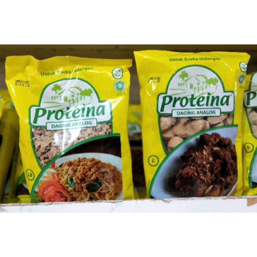 Proteina Daging Analog / Proteina Daging Nabati Hasil Olah Tepung Protein Kedelai / Makanan Vegetari
