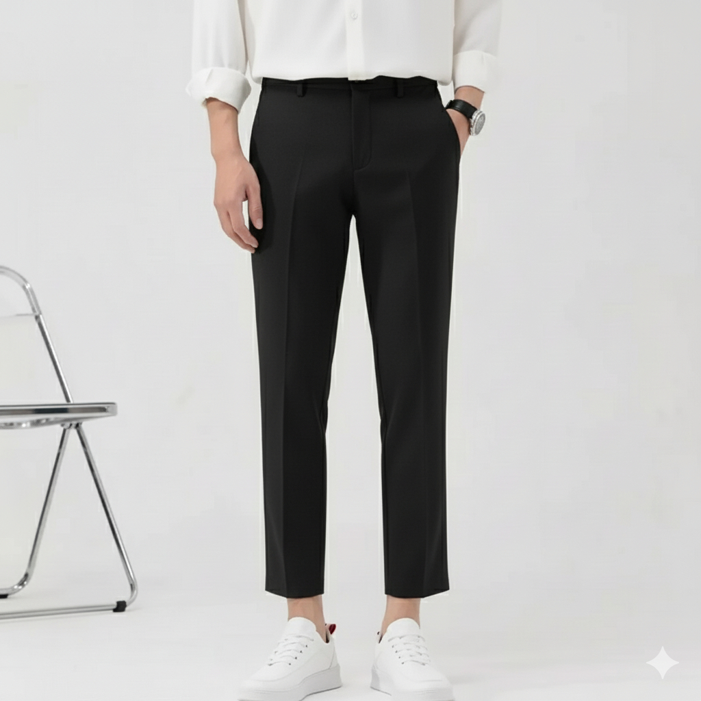 CELANA KANTOR FORMAL PRIA SLIMFIT BAHAN DASAR KAIN WOLL.