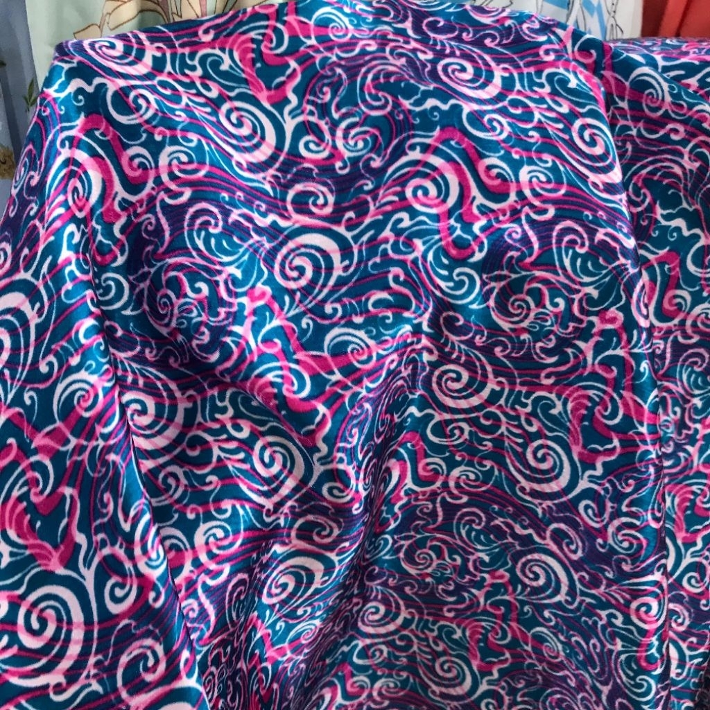 kain satin motif - kain satin motif bunga - kain silk motif bunga - kain satin motif jj