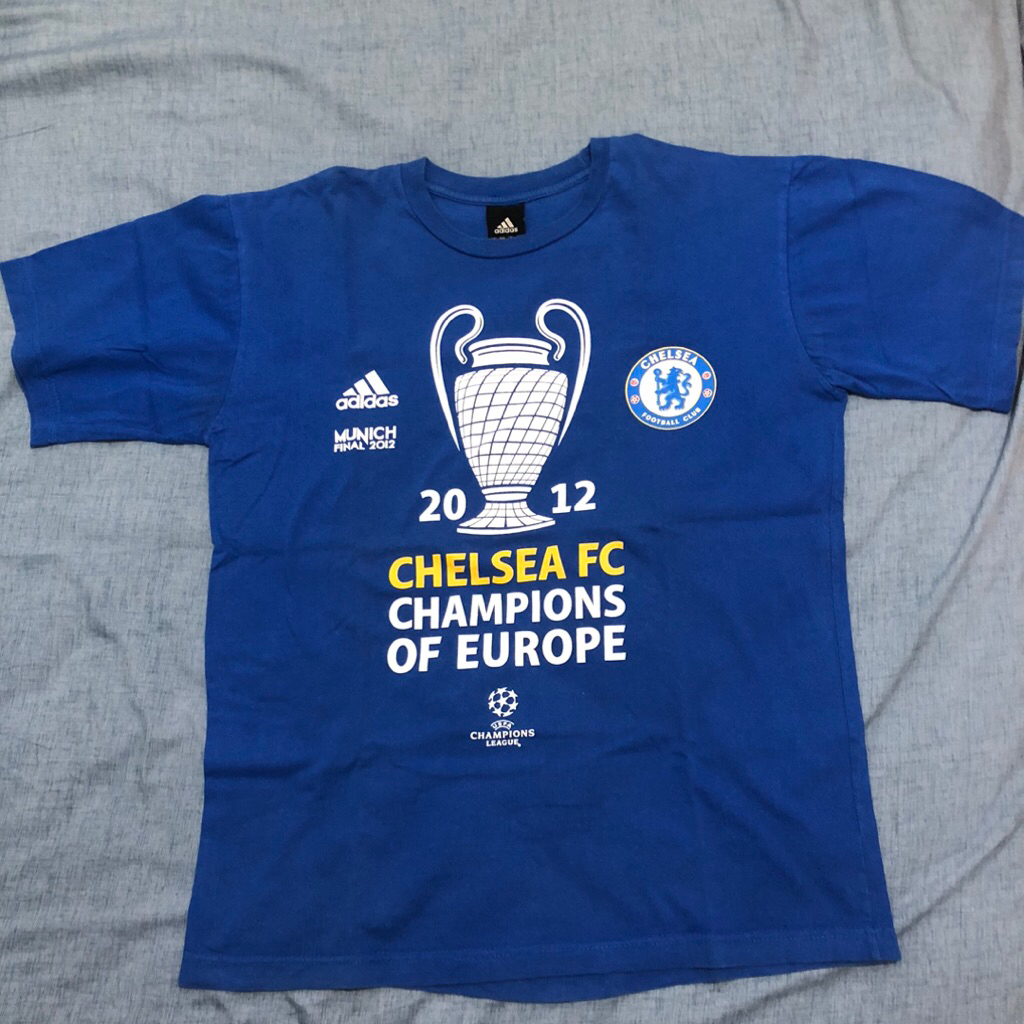 T-Shirt Kaos Chelsea 2012 Champions League Champions of Europe
