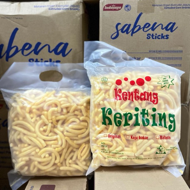 Kentang Keriting - Stik Kentang Keriting Keju