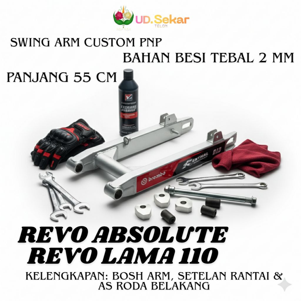 Fork Swing Arm gtx RBT TRAIL BEBEK CUSTOM sasis garpu belakang motor Revo fit f1 Revo Absolute Revo 