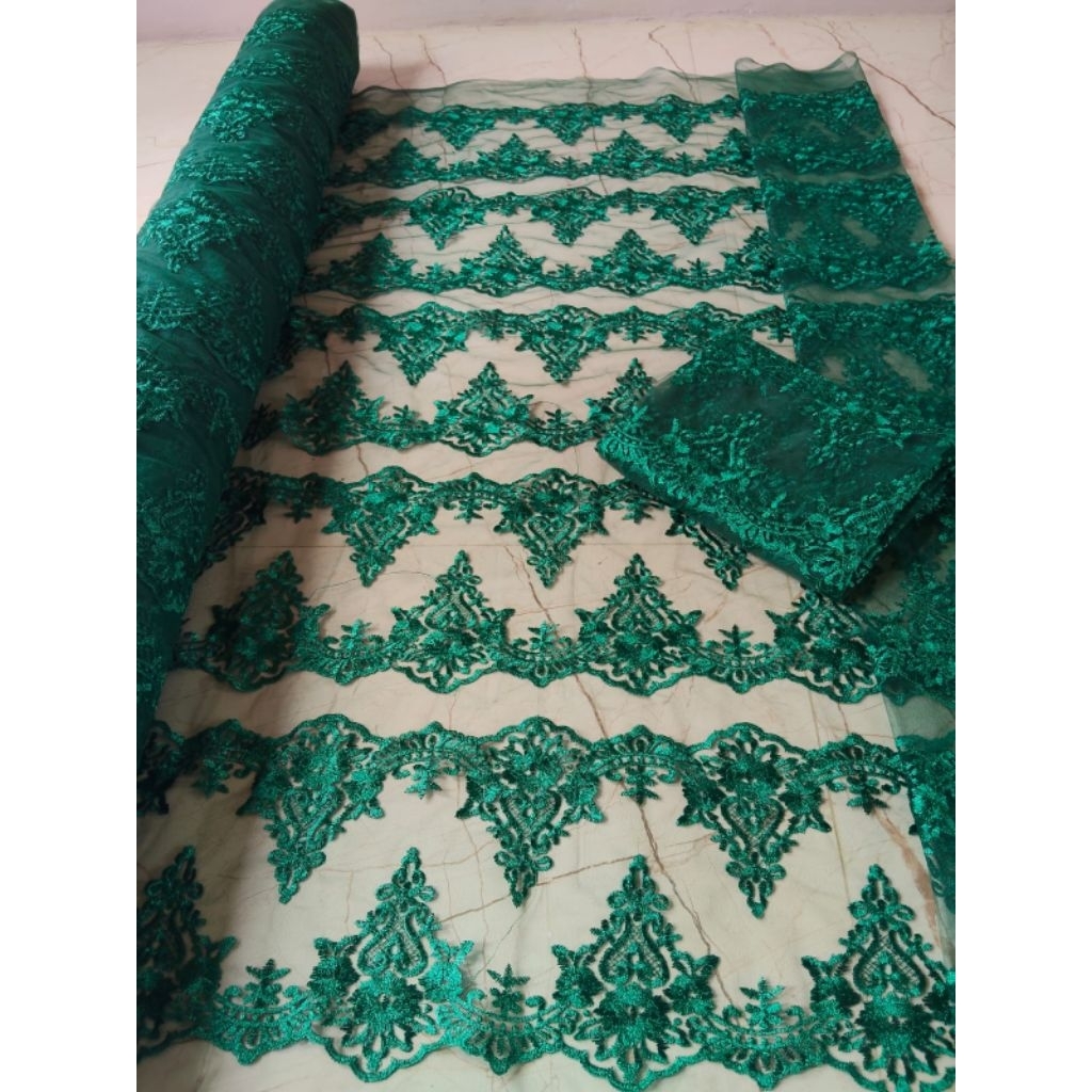 new!!!kain bordir tebal kain tile renda kualitas premium