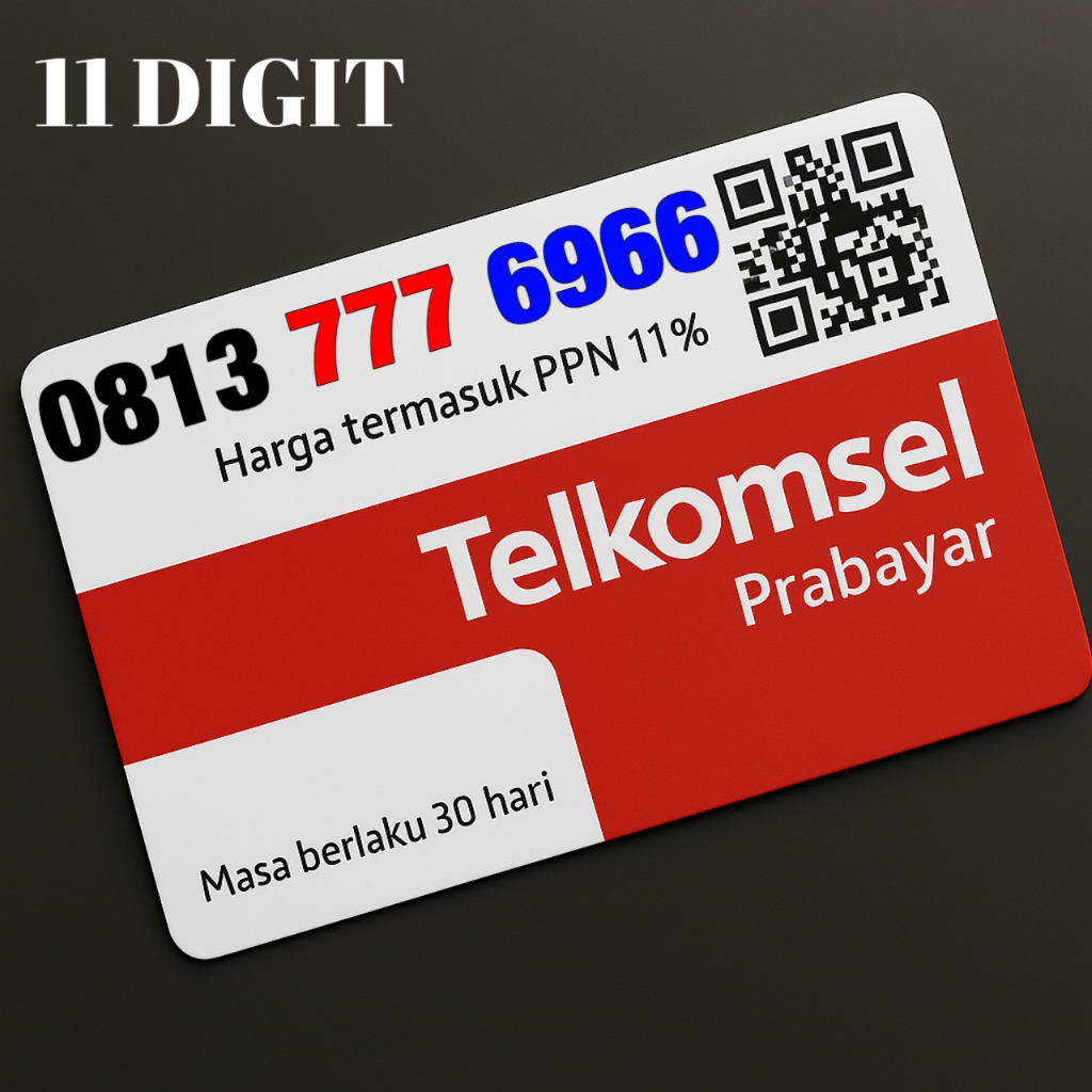 Nomor Cantik Telkomsel Simpati 11 DIGIT - 0813 777 6966