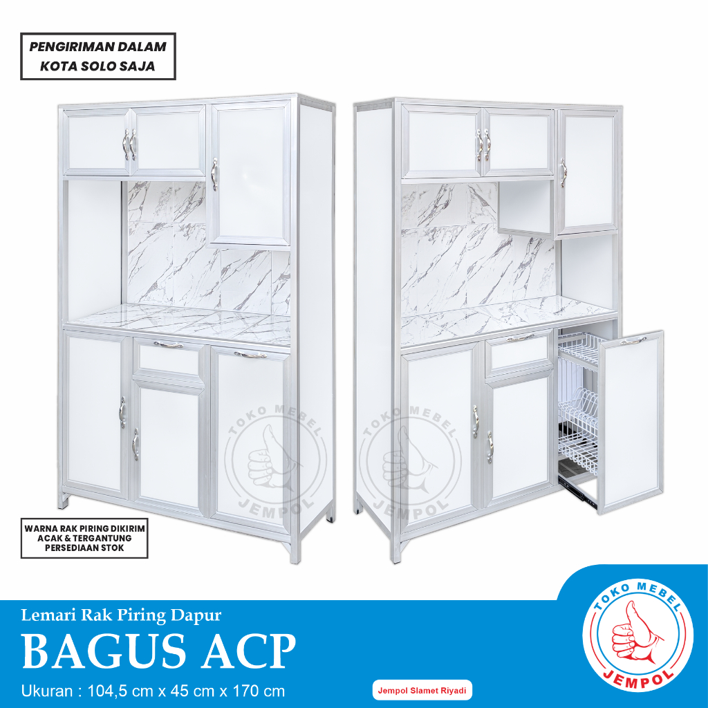 Rak Piring Bagus ACP / Lemari Piring Alumunium / Rak Penyimpanan Serbaguna