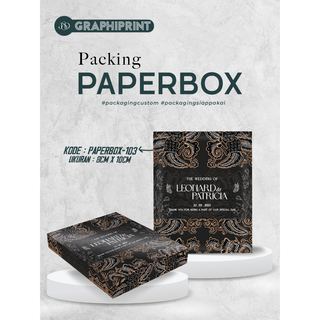 Packaging Souvenir Card Holder Aesthetic Paper Box | Kemasan Souvenir Dompet Kartu  Custom