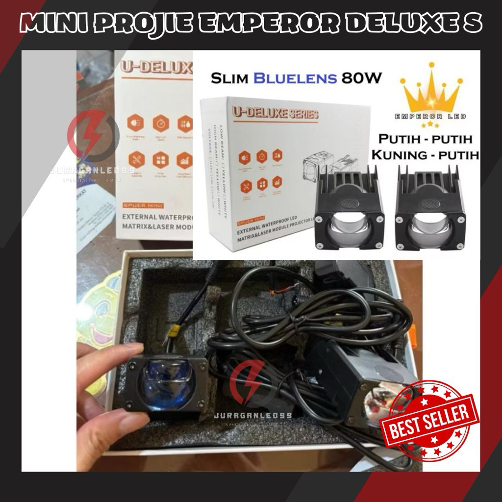 EMPEROR U DELUXE SERIES mini projie 1 mata slim premium 40W 80W mini laser grill projector lens rasa