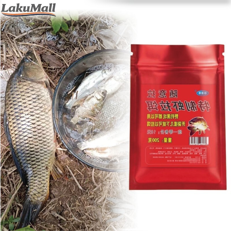 200G Umpan Mancing Semua Jenis Ikan Pelet Udang Segar Aroma Spesial Gacor Memancing Laut Air Tawar