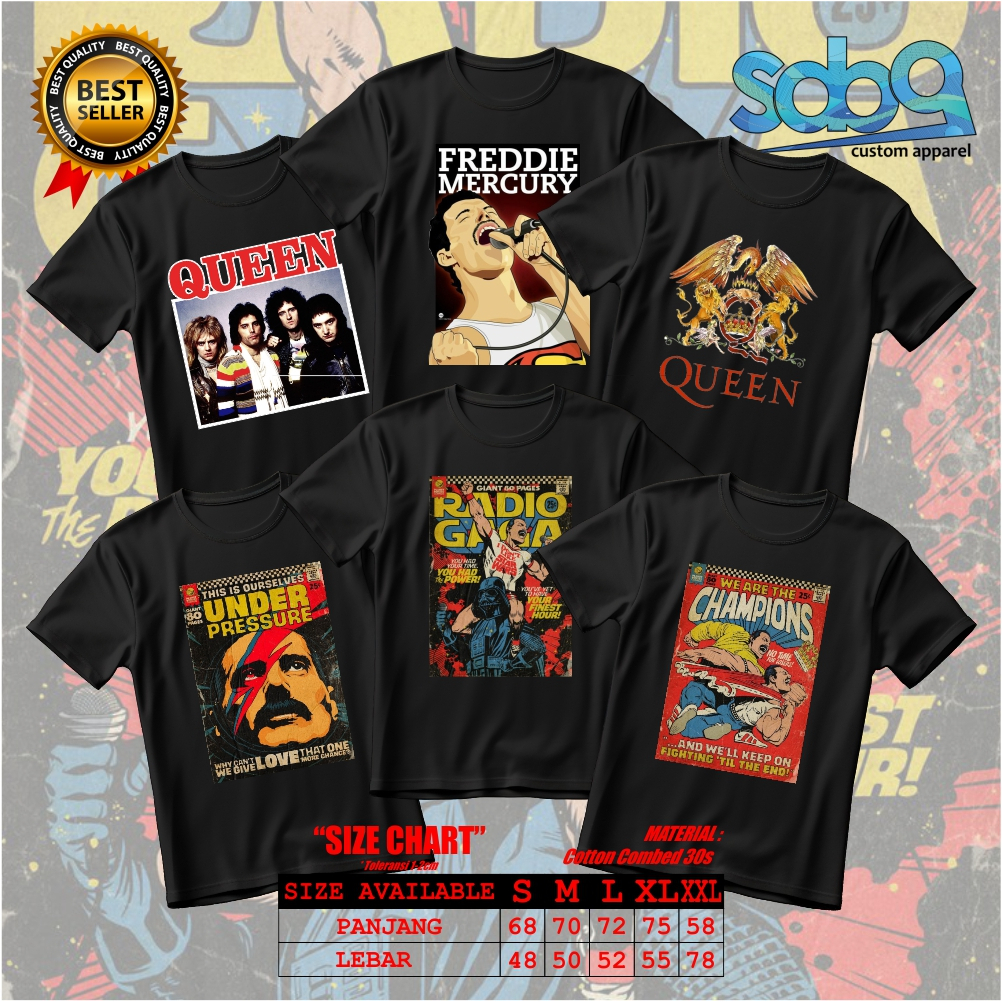 kaos vintage band legend queen - kaos ringer band queen - kaos band queen