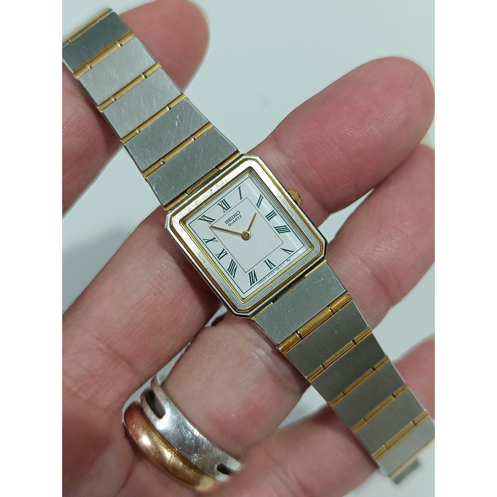 Seiko tank 2020-6220  rantai original mewah mirip constellation bekas bagus normal semua siap pakai