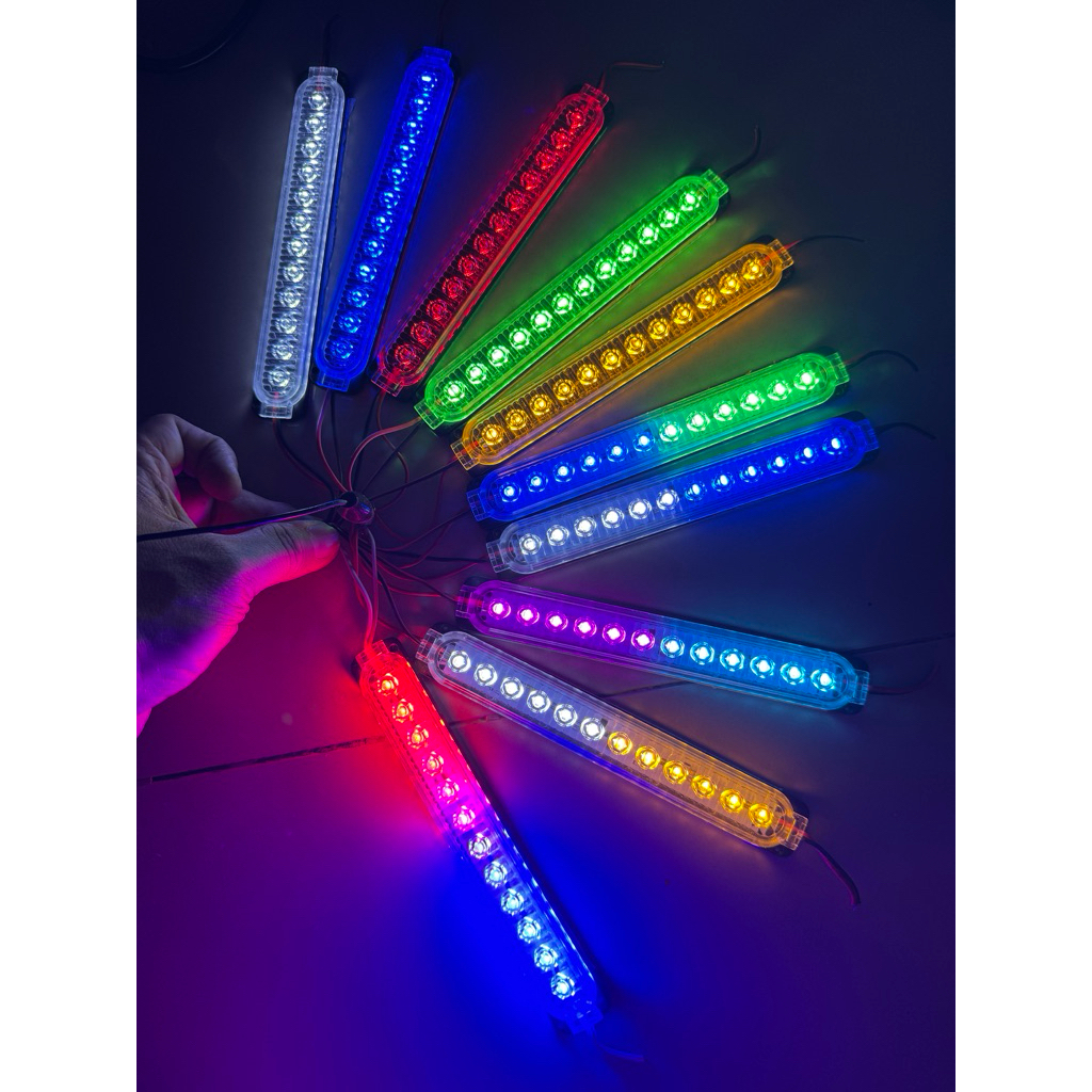 TERBARU Lampu LED Modul  Kolong 12 LED 2.4 Watt 12-24 Volt Nyala KEDIP dan DIAM