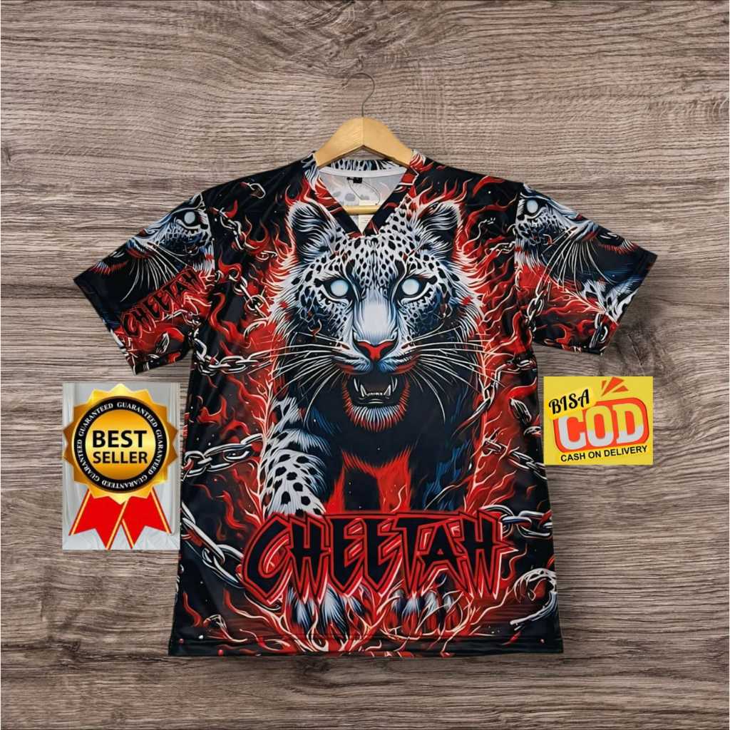 KAOS JERSEY CHEETAH BAHAN DRYFIT