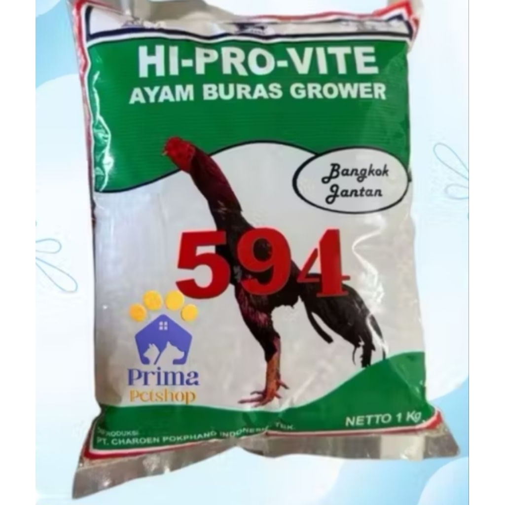 HI-PRO-VITE 594 1kg Ayam buras/ayam jago/bangkok jantan 1kg