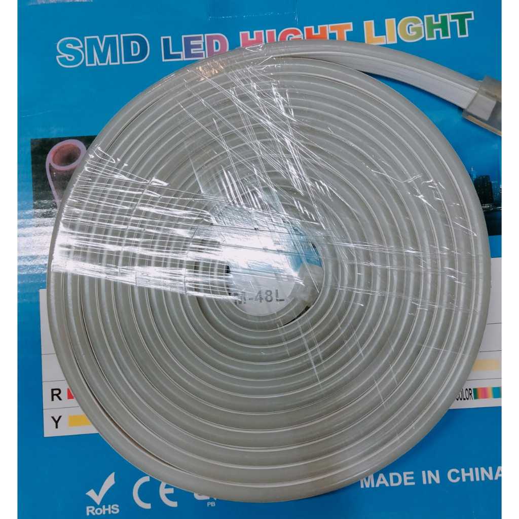 LAMPU NEON FLEX RGB 220V FLESIBLE 5M LAMPU HIAS KEDIP NEON FLEX