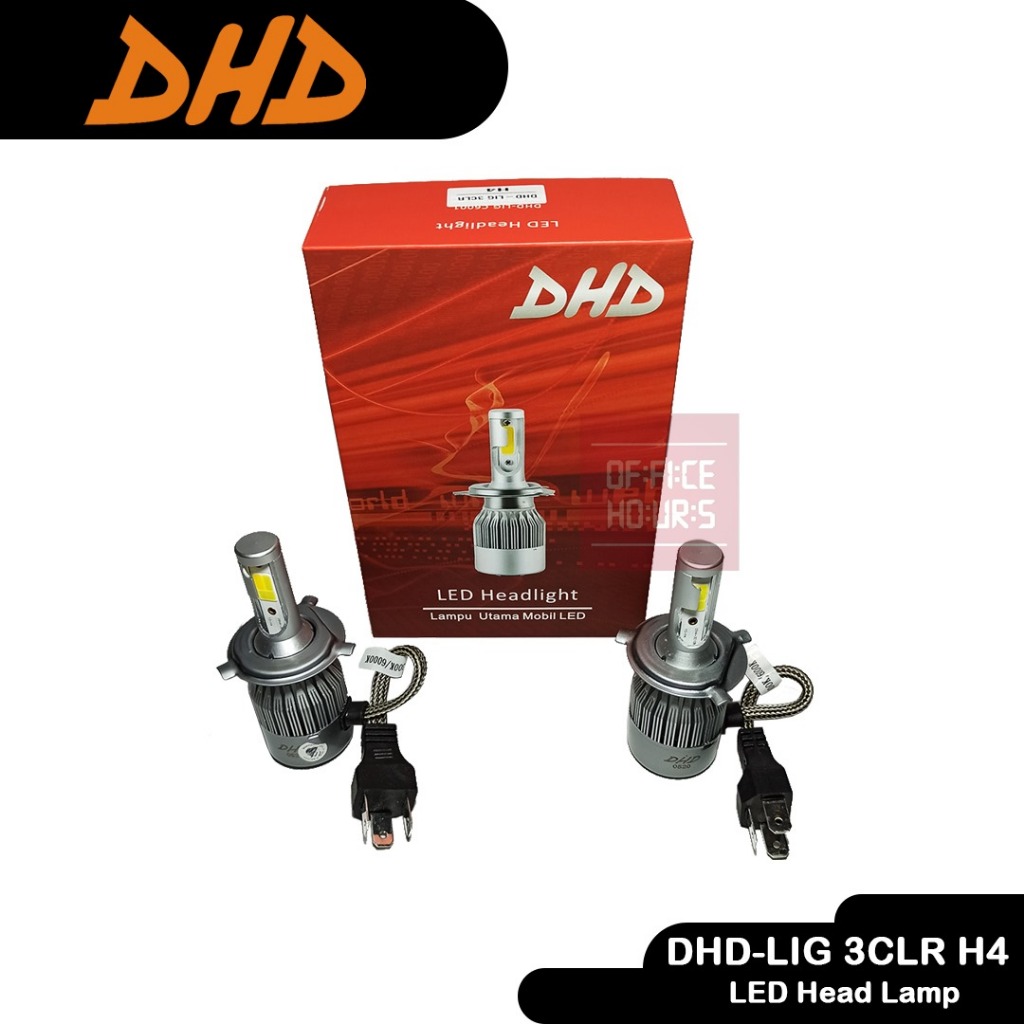 DHD HEADLAMP LED C6001 3 WARNA DHD LIG H4