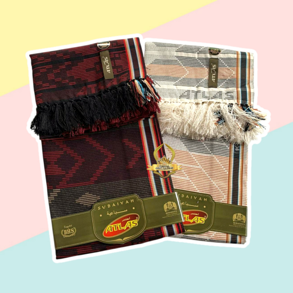 Sorban Atlas Super Premium Motif BHS / Atlas Sorban Subaiyah / Atlas Sorban / Sorban Subaiyah New Pr