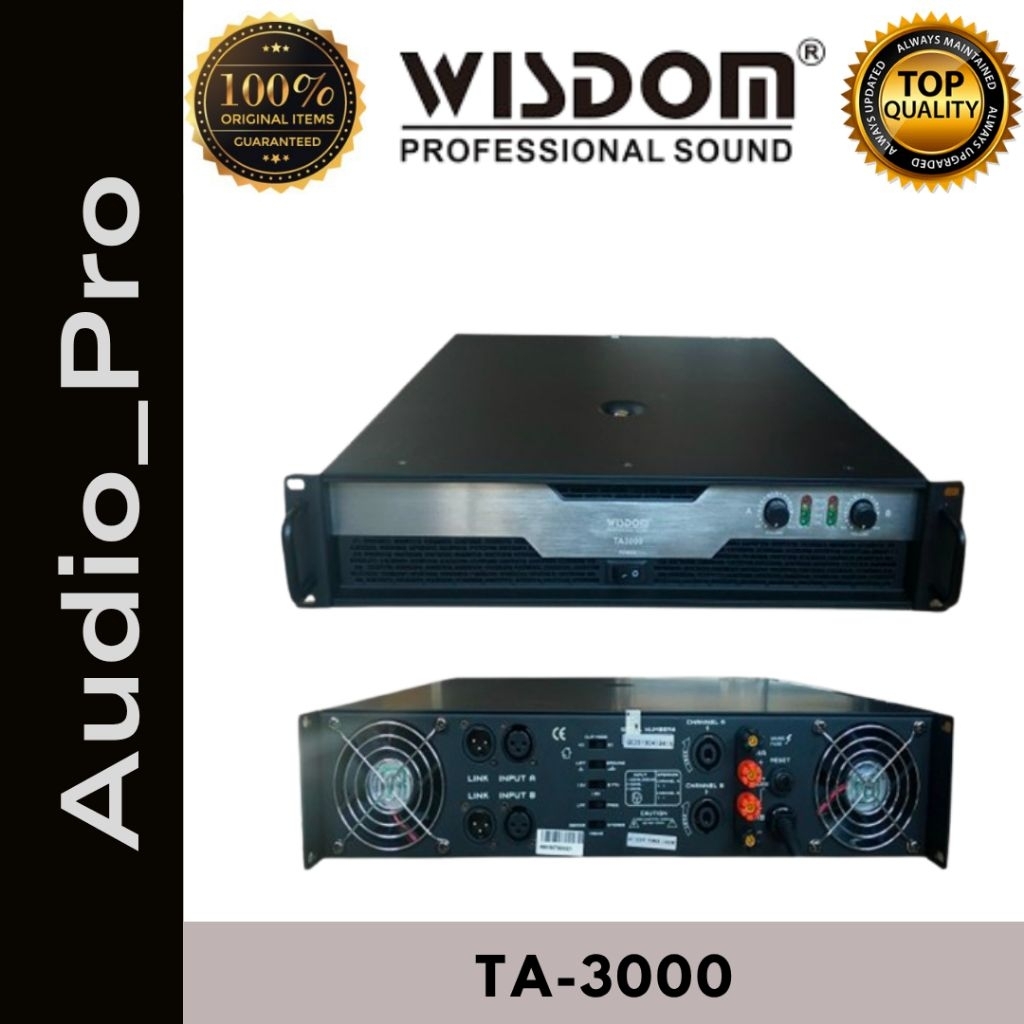 Power Amplifier Wisdom TA-3000 | Wisdom TA3000 Power Amplifier Wisdom TA 3000