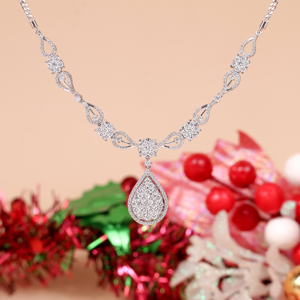 Kalung Berlian Eropa Model Sophia Setting - JB Berlian