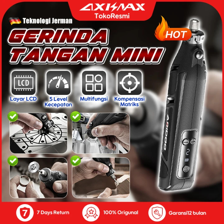 COD Bor Mini bor mini listrik ARIDOO Bor Mini Grinder Set Mesin Ukir Poles Gerinda Listrik Alat Ukir