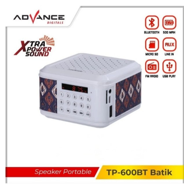 ADVANCE PORTABLE SPEAKER BLUETOOTH TP-600BT SPEAKER QURAN 30JUZ | SBP