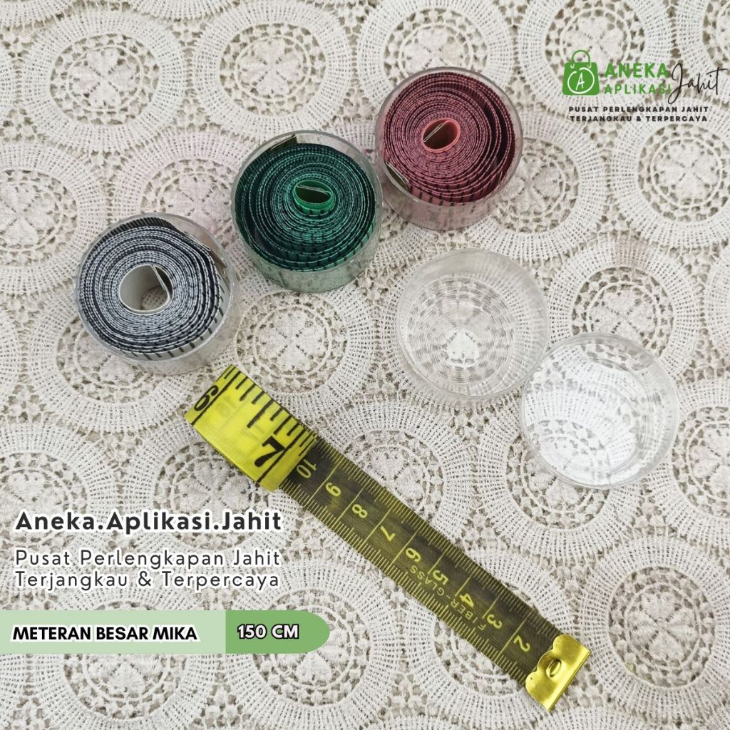 1 BIJI METERAN BESAR MIKA / METERAN BAJU / METERAN ROLL WADAH