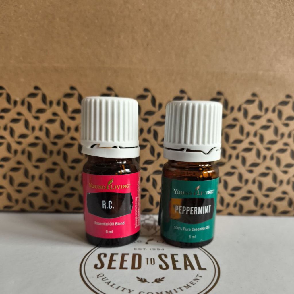 YL 5ml peppermint oil young living,rc oil young living,paket pancaroba lega young living,paket yleo 