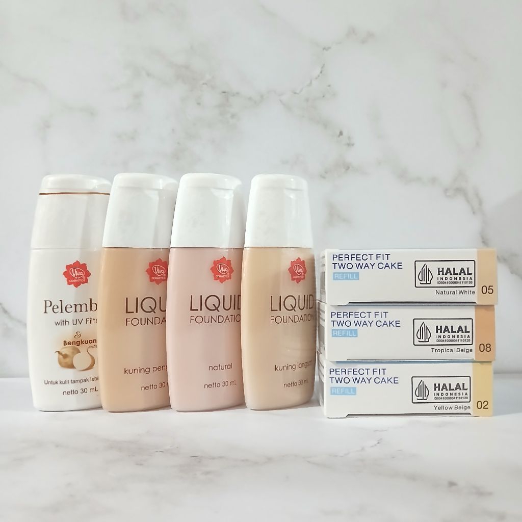 REFILL Pixy 3in1 Pondation + Pelembap Viva Paket Make-up isi.3 Lebih Hemat Sudah Bpom